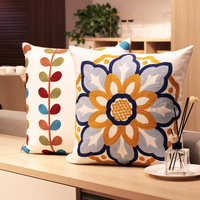 Usine multi-conception pastorale rétro petite broderie fraîche jeter oreiller canapé housse de coussin