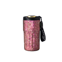 Gobelet isotherme en titane à double paroi de 400 ml (14 oz) personnalisé en gros avec embout de boisson 2-en-1 et couvercle avec affichage de la température