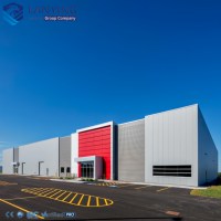Bâtiment d'entrepôt préfabriqué en structure d'acier pour atelier de fabrication modulaire avec certification CE CWB A660