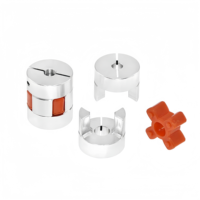 Accouplement flexible à griffes CNC D40 L65mm 14/17mm avec une gorge de clavette de 5mm à une extrémité pour moteur Nema23 Nema34