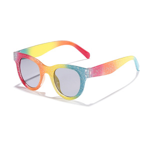New <b>Glitter</b> Frame UV400 <b>Red</b> Summer Outdoor Sunglasses for Kids Children Boys Girls Toddler Baby - Product Image 5