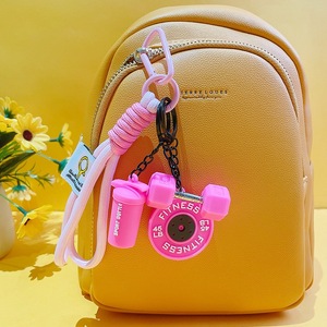 Porte-clés PVC Fitness en Gros d'Usine, Élégant Breloque de Sac Style Ins, Pendentif Haltère Kettlebell pour Couple Unisexe - Product Image 4