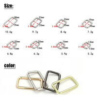 Anneau Rectangle Anneau Carré Boucle Fer Métal Non Soudé 3.8mm Fil Matériel Sac Accessoires pour Sac À Main Sac À Dos Bagages