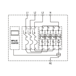 Boîtier de dispositif de protection contre les surtensions 275V 20kA 40kA T2 <span class=keywords><strong>3</strong></span> phases AC SPD pour sous-distribution - Product Image 3