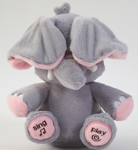 Nhồi Bông mới thiết kế sáng tạo nhồi bông sang trọng con voi Búp bê đồ chơi ẩn tìm kiếm Bìa mắt sang trọng voi hát đồ chơi - Product Image 4