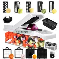 Groothandel Op Maat Gemaakte Multifunctionele Groentesnijder Fruit Chopper Snijgereedschap Handmatige Groentesnijder