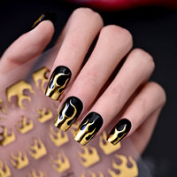 Nouveauté : Autocollants 5D pour Halloween, autocollants brillants pour ongles, décorations pour ongles