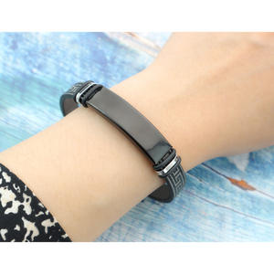 สร้อยข้อมือสแตนเลสแฟชั่นมันวาว,สร้อยข้อมือเหล็กไทเทเนียมแฟชั่นเรียบง่ายสร้อยข้อมือคู่<span class=keywords><strong>เกาหลี</strong></span>กำไลข้อมือชายสามารถแกะสลัก DIY - Product Image 6