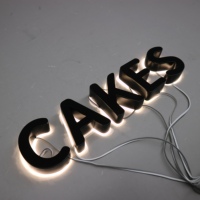 Enseigne LED personnalisée Carrey pour extérieur et intérieur – Conception de panneau publicitaire pour restaurant, café, entreprise