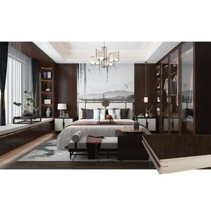 ไม้มะฮอกกานีดูกรุแผงตกแต่งภายในผนัง WPC สำหรับห้องนอน - Product Image 6