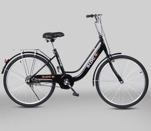 Vélo Urbain Classique à Cadre en Acier, Idéal pour les Trajets Quotidiens et les Randonnées, Vitesse Unique, <span class=keywords><strong>Peinture</strong></span> Thermolaquée, 24-26 Pouces - Product Image 5