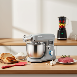 Batidora de Pedestal Vevor con Cabezal Inclinable, 660W, Tazón de Acero Inoxidable de 7.4 Qt, 6 Velocidades, Temporizador LCD, para Mezclar Alimentos - Product Image 2