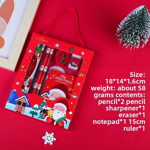 Juego de Papelería de Regalo de Navidad Personalizado de 6 Piezas, Útiles Escolares para Niños, Juego de Regalo de Lápices para Estudiantes - Product Image 4