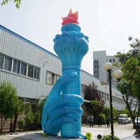 Flamme gonflable géante en PVC personnalisée Blaze Fire avec lumière LED pour la promotion d'événements de fête à des fins décoratives