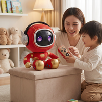 Robot intelligent télécommandé en plastique, jouet interactif avec commande vocale, compagnon en peluche pour enfants