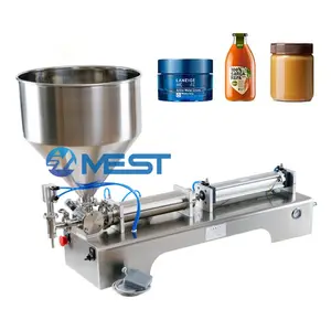 New low price semi automatic ice cream gelato liquid paste filling machine/beverage honey cream piston paste liquid filler