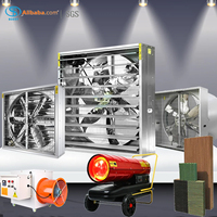 Ventilateur mural industriel homologué CE, à poussée et aspiration, pour l'élevage avicole, les serres, la ventilation des poulaillers, l'extraction des gaz et le refroidissement des fermes porcines