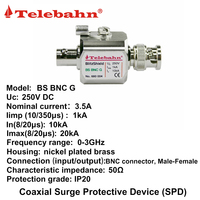 Parafoudre coaxial BNC SPD 50Ω 0-3GHz DC, dispositif de protection contre les surtensions RF
