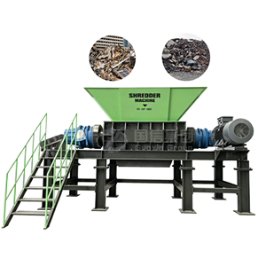 Trituradora de doble eje a gran escala personalizada por OEM para procesamiento de residuos de construcción/esquirlas/piedras. - Product Image 1