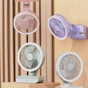 Ventilateur-climatiseur portable rechargeable USB 4000 mAh double usage mural pour la maison et l'extérieur - Ventilateur-climatiseur de bureau numérique - Product Image 3