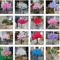 ZKAI Weißer Künstlicher Kirschblütenbaum Hochzeitstisch-Mittelstück Seiden-Sakura-Baum für Hochzeitsbankett-Tischdekoration