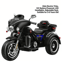 Nouvelles motos et tricycles électriques pour enfants en plastique de grande taille avec télécommande pour bébés de 2 à 6 ans, style Harley