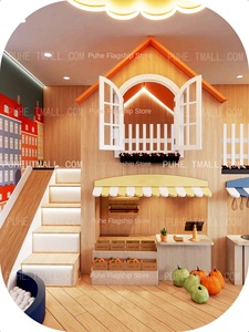 Lit de cabane dans les arbres personnalisé en bois massif Conception de toboggan à vent Lit superposé durable pour chambre de garçon et fille Lit mezzanine Design créatif - Product Image 5