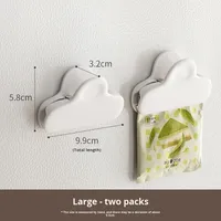 LANZYLO ODM Clips de scellage magnétiques hermétiques en ABS, Aimants de réfrigérateur Modèle 72415 pour Snacks, Aliments, Assaisonnements de cuisine, Chips, Sachets de thé