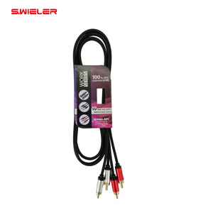 <span class=keywords><strong>High</strong></span> <span class=keywords><strong>End</strong></span> 2 Rca a 2 Rca Cables de audio Y Splitter 1/8Rca Jack Conector Adaptador Aux Cable Audio Ofc Chapado en oro Rca Cable de audio - Product Image 2