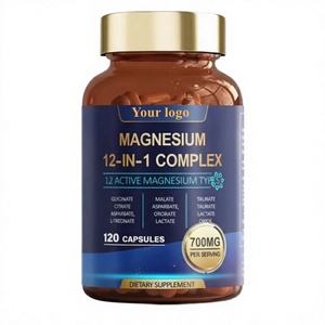 Complejo Vitamínico y Mineral para Adultos 12 en 1, Cápsulas de Magnesio de 700 mg, Mejora la Absorción Sinérgica, Relajación Muscular, Apoyo Inmunológico - Product Image 4