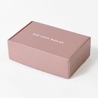 Boîte d'Expédition Postale en Carton Ondulé avec Logo Personnalisé et Fermeture à Oreilles pour Emballage Courrier