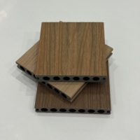 Tarima de Exterior Impermeable de Coextrusión Europea, Tarima Hueca de WPC, Tarima Compuesta para Uso en Exteriores, Tarima de Madera Plástica Cepillada