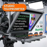 SIBOLAN Téléprompteur portable 15,6 pouces avec écran tactile 1080P IPS Type-C HD pour enregistrement vidéo en studio, diffusion de nouvelles, OEM
