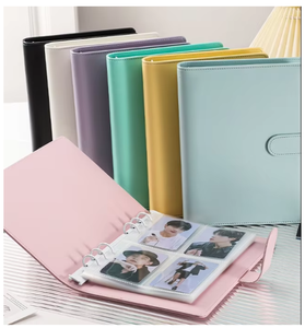 A5 Album Classeur Photocards Couverture Kpop Album <span class=keywords><strong>Photo</strong></span> Simple Photocard Classeur Recueillir <span class=keywords><strong>Livre</strong></span> Album à feuilles mobiles Scrapbook Carte Classeur - Product Image 2