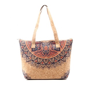 Bolsa de corcho importada de Portugal, bolsa de almacenamiento portátil <span class=keywords><strong>con</strong></span> tótem de viento nacional <span class=keywords><strong>con</strong></span> impresión digital HD - Product Image 1