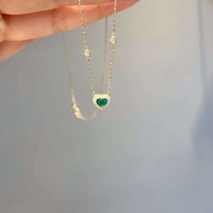 Collar de Clavícula con Incrustaciones de Diamantes para Mujer, Chapado en Oro de 18K y Plata de Ley 925, Colgante de Moda para Abuela, Dijes y Amuletos - Product Image 1
