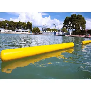 주문을 받아서 만들어진 대양 호수 PVC 팽창식 감적 부표 물 뜨 긴 팽창식 실린더 부표