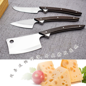 Juego de cuchillos para queso Laguiole Premium ecológicos, con mango de madera Wenge y hoja de acero inoxidable, aptos para lavavajillas. - Product Image 3
