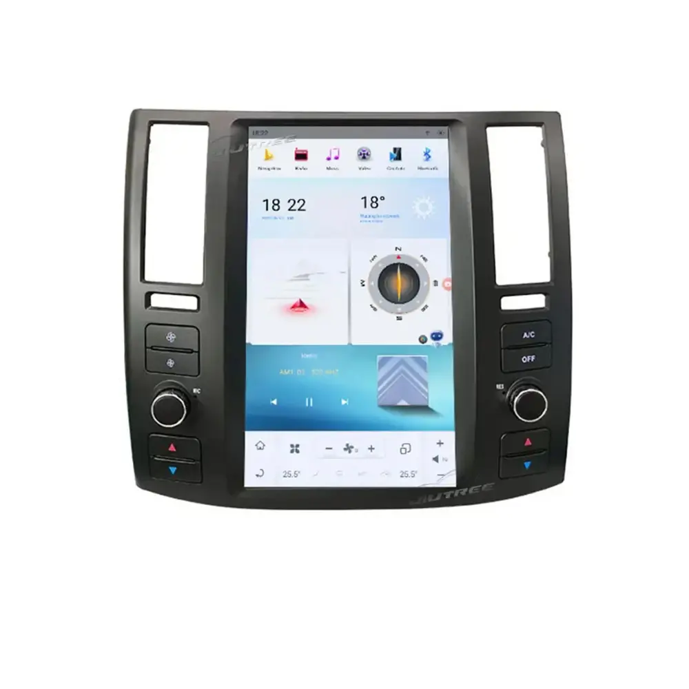 รถวิทยุกรอบAndroid 11 สําหรับInfiniti FX35 FX45 2004 2005 2006 2007 2008 GPSนําทาง 8 + 128Gไร้สายApple Carplay