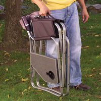 HOMFUL – chaise pliante Portable de Camping en plein air, chaise de plage avec Table d'appoint
