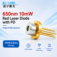 Diode laser rouge BULaser 650nm 10mW 2.3v avec longue durée de vie