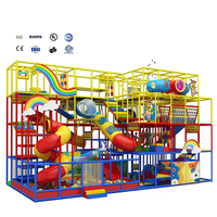 BAIHE Parque de Atracciones Temático Arcoíris en Oferta, Área de Juegos Comercial Pequeña Personalizada para Niños, Parque Infantil Interior