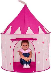 Tente intérieure et extérieure Dollhouse Princess kids castle tent est livré avec des jouets pliables étoiles brillantes dans le noir - Product Image 4