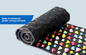 Cojín masajeador de pies de plástico portátil para el hogar, esterilla de Yoga con piedras para caminar, Cojín cuadrado para la salud