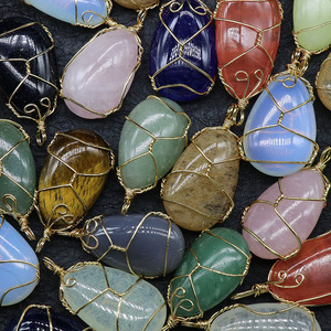 Hermosos Collares de Piedra Natural, Colgantes Hechos a Mano, Alambre Enrollado, <span class=keywords><strong>Colgante</strong></span> de <span class=keywords><strong>Amatista</strong></span> Chakra, Joyería para Hombres y Mujeres - Product Image 5