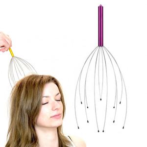 Custom 12-Claws Spider Octopus Hair Scratcher Manual <b>Tool</b> Metal Head Scalp <b>Massager</b> - Product Image 1