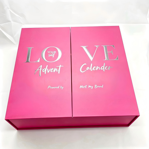 Custom Christmas <strong>Advent</strong> Calendar Box with 25 Mini Drawers Pink 25 Days Countdown Calendar Rigid Gift Box for Beauty Gifting - Product Image 4