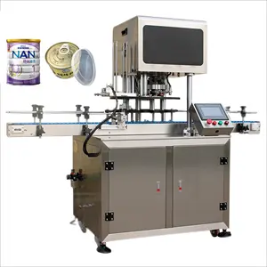 SANPONG automatic can seamer / plastic bottle aluminum lid sealing machine for nut