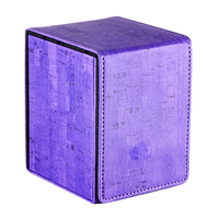 Boîte à cartes personnalisée en cuir PU, différentes couleurs, plus de 100 manchons de cartes, boîte à cartes cadeau de jeu, boîte à cartes