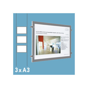 Display LED per vetrina PRESTIGE® - 3 x DIN A3 - Product Image 5